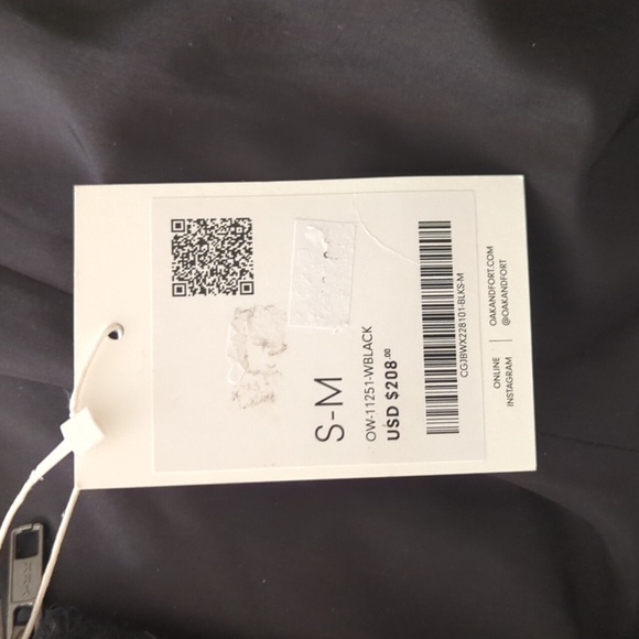 NWT OAK + FORT Boxy Wool Crop Jacket - Picture 7 of 7